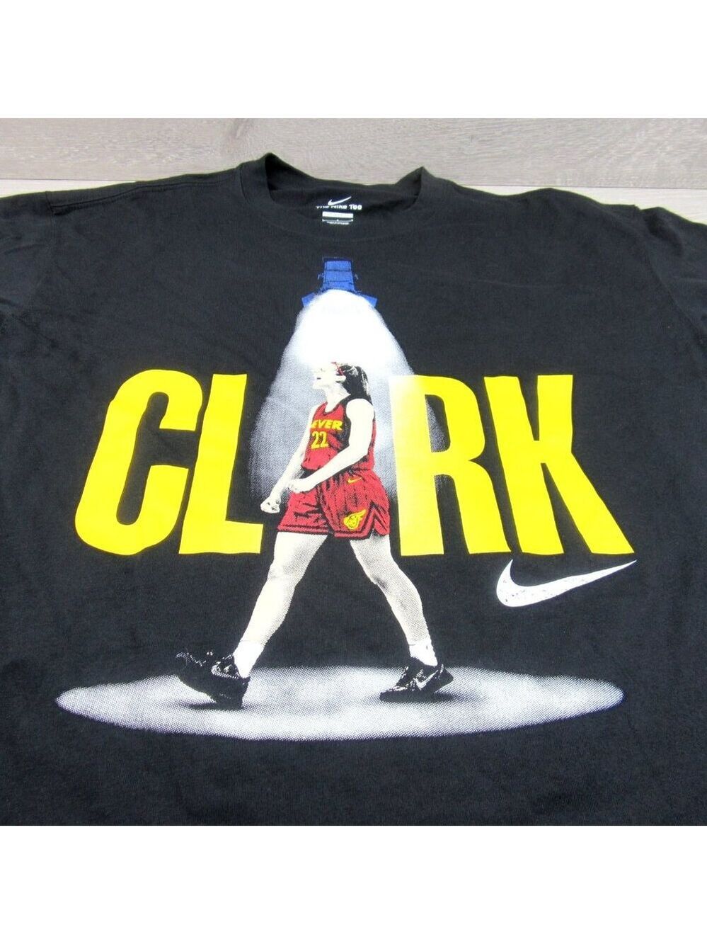 Nike Caitlin Clark "So Win" T-Shirt Men's Size Large Black TEE NEW IO7376-010 - Picture 4 of 12